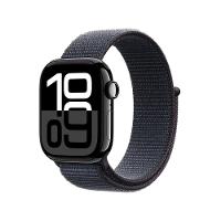 Apple Watch Series 10 GPS • Caixa preta brilhante de alumínio – 42 mm • Pulseira loop esportiva tinto - 1