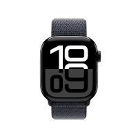 Apple Watch Series 10 GPS • Caixa preta brilhante de alumínio – 42 mm • Pulseira loop esportiva tinto - 2
