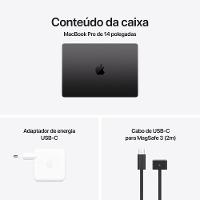 Apple MacBook Pro 14", M4 Pro, CPU de 12 núcleos, GPU de 16 núcleos, 24GB RAM, 512GB SSD - Preto-espacial - 8