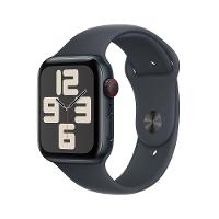 Apple Watch SE GPS + Cellular • Caixa meia-noite de alumínio – 44 mm • Pulseira esportiva meia-noite – M/G - 1