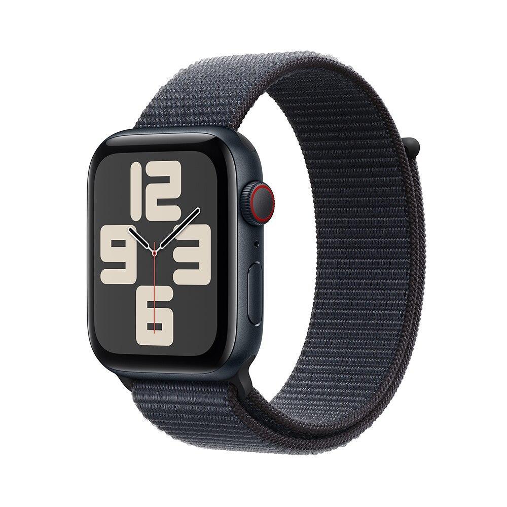 Apple Watch SE GPS + Cellular • Caixa meia-noite de alumínio – 44 mm • Pulseira loop esportiva tinto - 1