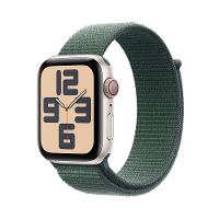 Apple Watch SE GPS + Cellular • Caixa estelar de alumínio – 44 mm • Pulseira loop esportiva verde-lago - 1
