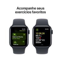 Apple Watch SE GPS + Cellular • Caixa meia-noite de alumínio – 40 mm • Pulseira esportiva meia-noite – M/G - 6
