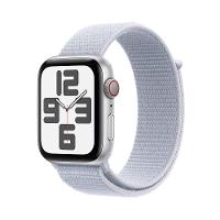 Apple Watch SE GPS + Cellular • Caixa prateada de alumínio – 44 mm • Pulseira loop esportiva nuvem azul - 1