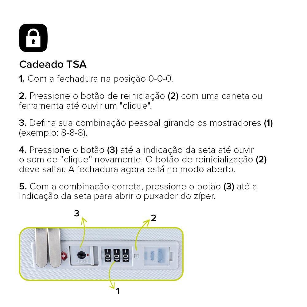 Mala de Bordo com localizador e compartimento para MacBook e iPad, Originais iPlace, Off White - 5