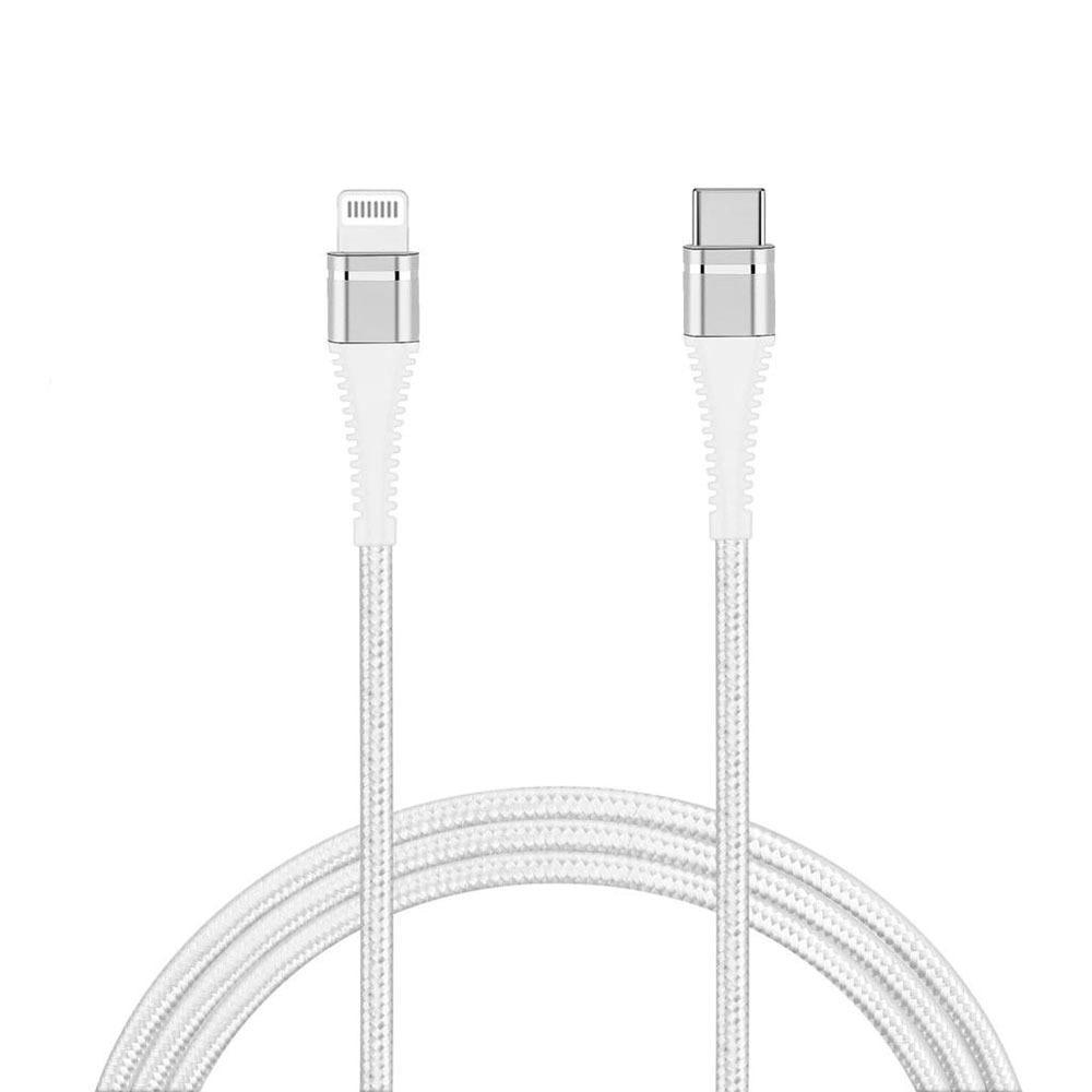 Cabo Ligthning para USB-C Mistertech, 1,5 m, Branco - 2
