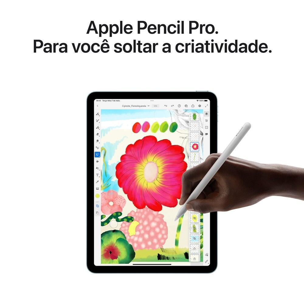 iPad Air 13" M2, 6ª geração, Wi-Fi + Cellular, 512GB - Azul - 7