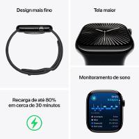 Apple Watch Series 10 GPS + Cellular • Caixa ardósia de titânio – 46 mm • Pulseira ardósia estilo milanês – P/M - 3