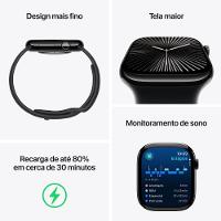 Apple Watch Series 10 GPS + Cellular • Caixa dourada de titânio – 42 mm • Pulseira dourada estilo milanês - 3