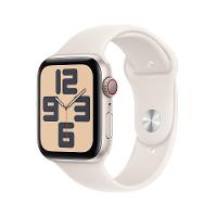 Apple Watch SE GPS + Cellular • Caixa estelar de alumínio – 44 mm • Pulseira esportiva estelar – M/G - 1