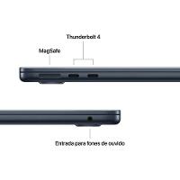 Apple Macbook Air 13", M4, com CPU de 10 núcleos, GPU de 8 núcleos, 16GB RAM, 256GB SSD - Meia-noite - 7