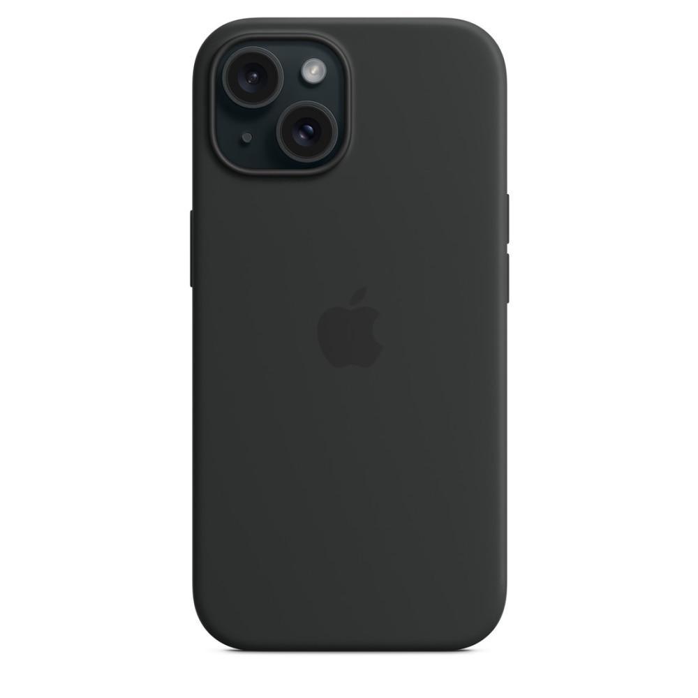 Capa com MagSafe para iPhone 15, Apple, Silicone, Preto  - 5
