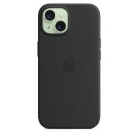 Capa com MagSafe para iPhone 15, Apple, Silicone, Preto 