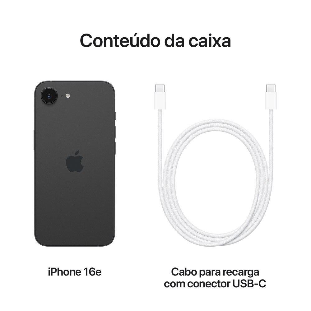 Apple iPhone 16e 128GB Preto - 9