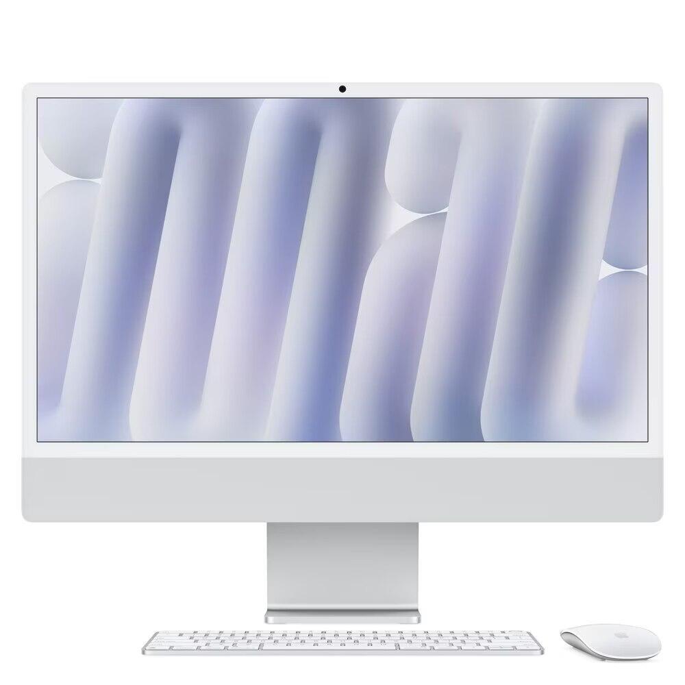 iMac 24", M4, CPU 10 núcleos e GPU 10 núcleos, Memória Unificada 16GB, 256GB SSD - Prateado - 1