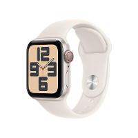 Apple Watch SE GPS + Cellular • Caixa estelar de alumínio – 40 mm • Pulseira esportiva estelar – M/G - 1