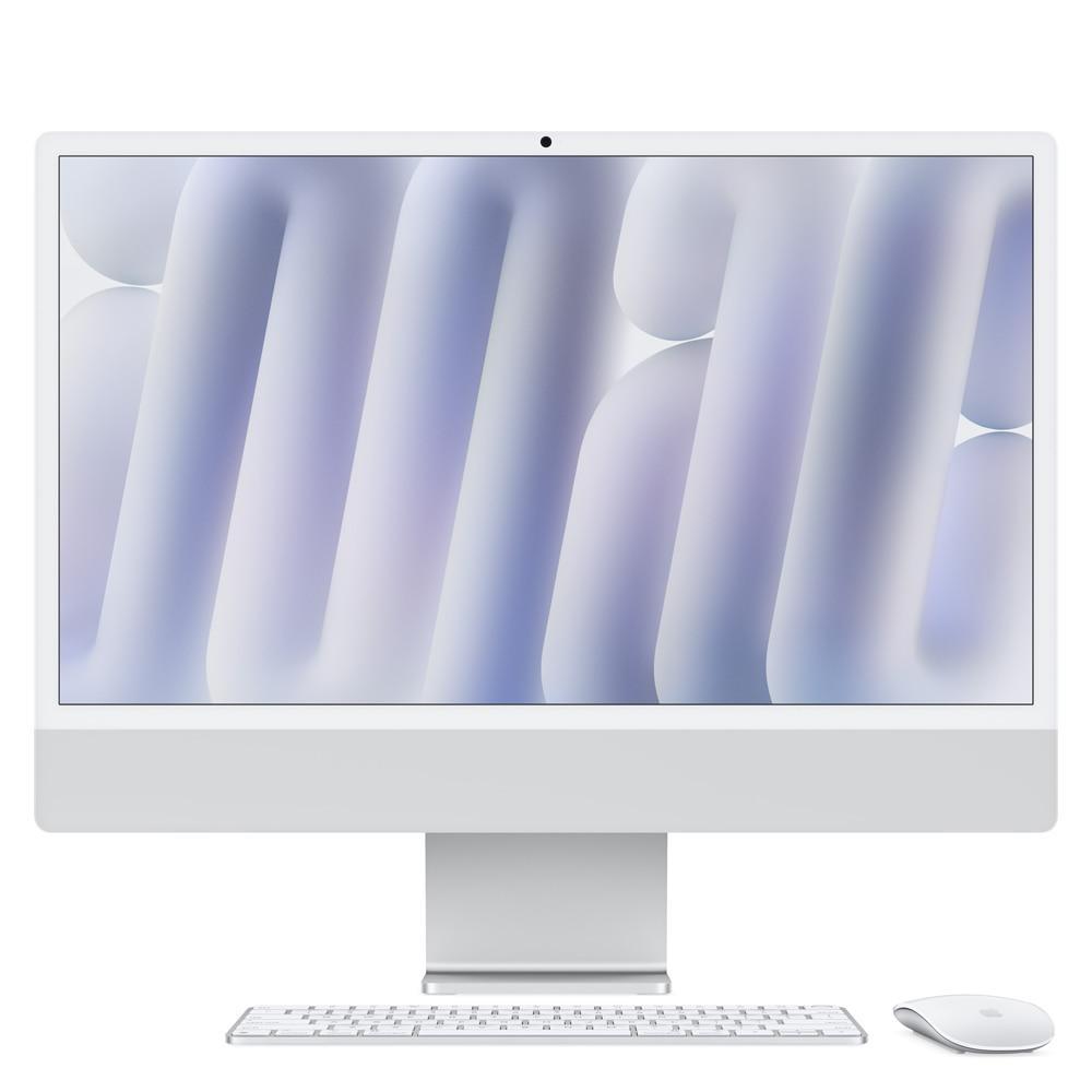 iMac 24", M4, CPU 10 núcleos e GPU 10 núcleos, Memória Unificada 16GB, 256GB SSD - Prateado - 1