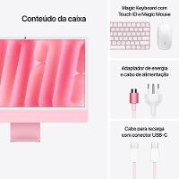 iMac 24", M4, CPU 10 núcleos e GPU 10 núcleos, Memória Unificada 24GB, 512GB SSD - Rosa - 9