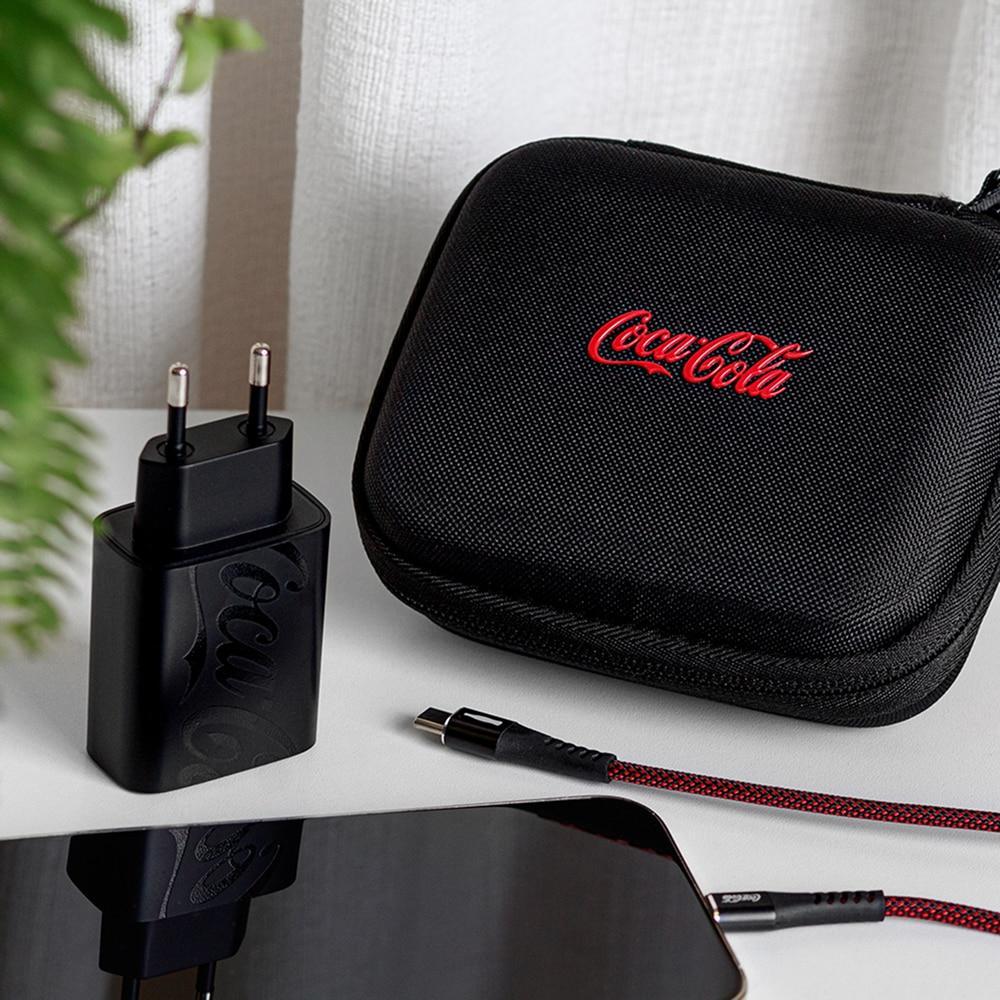 Kit de carregamento Coca-Cola 30W Preto - iWill - 2