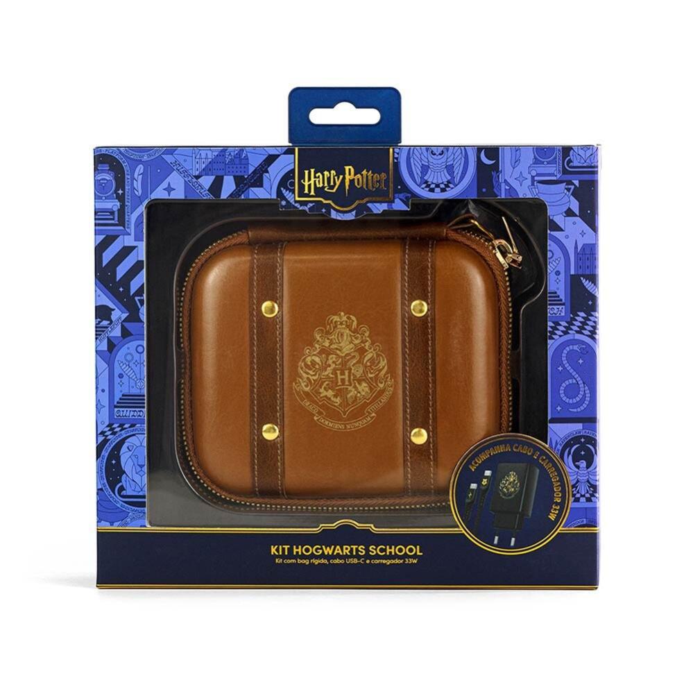 Kit de Carregamento Portátil com Estojo Rígido USB-C 33W Marrom | Harry Potter - iWill - 6