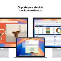 Apple Macbook Air 15", M4,  com CPU de 10 núcleos, GPU de 10 núcleos, 24GB RAM, 512GB SSD - Meia-noite - 9