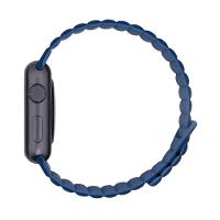 Kit Pulseira Double para Apple Watch 42/44/45/46/49 MM Cinza e Azul - 6