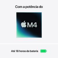 Apple Macbook Air 13", M4, com CPU de 10 núcleos, GPU de 8 núcleos, 16GB RAM, 256GB SSD - Estelar