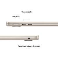 Apple Macbook Air 13", M4, com CPU de 10 núcleos, GPU de 8 núcleos, 16GB RAM, 256GB SSD - Estelar - 7