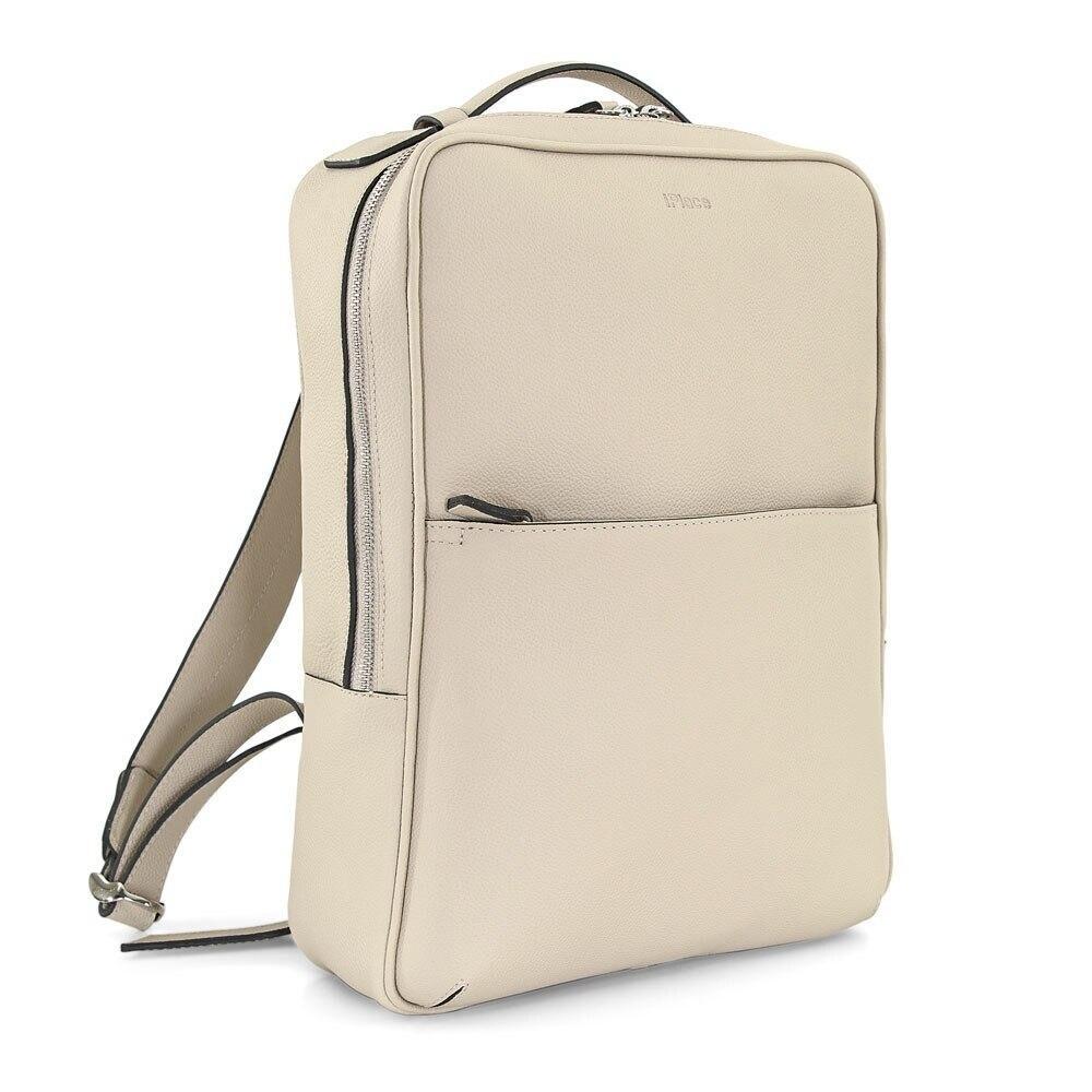 Mochila para MacBook 16'' iPlace, Pampas, Couro Bege - 1