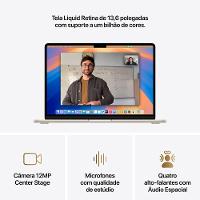 Apple Macbook Air 13", M4, com CPU de 10 núcleos, GPU de 10 núcleos, 24GB RAM, 512GB SSD - Estelar - 5