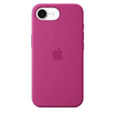 Capa de silicone para iPhone 16e – Fúcsia
