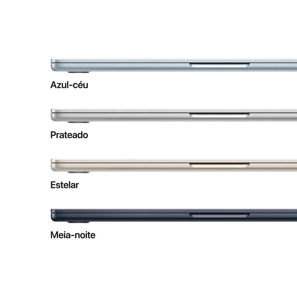 Apple Macbook Air 13", M4, com CPU de 10 núcleos, GPU de 10 núcleos, 16GB RAM, 512GB SSD - Estelar - 3