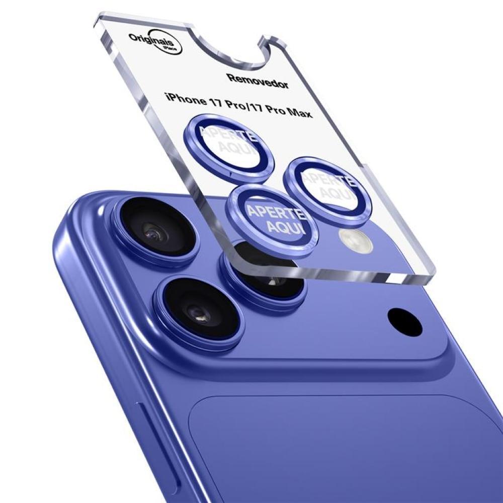 Película para câmera iPhone 17 Pro/ 17 Pro Max, Originais iPlace, Azul - 2
