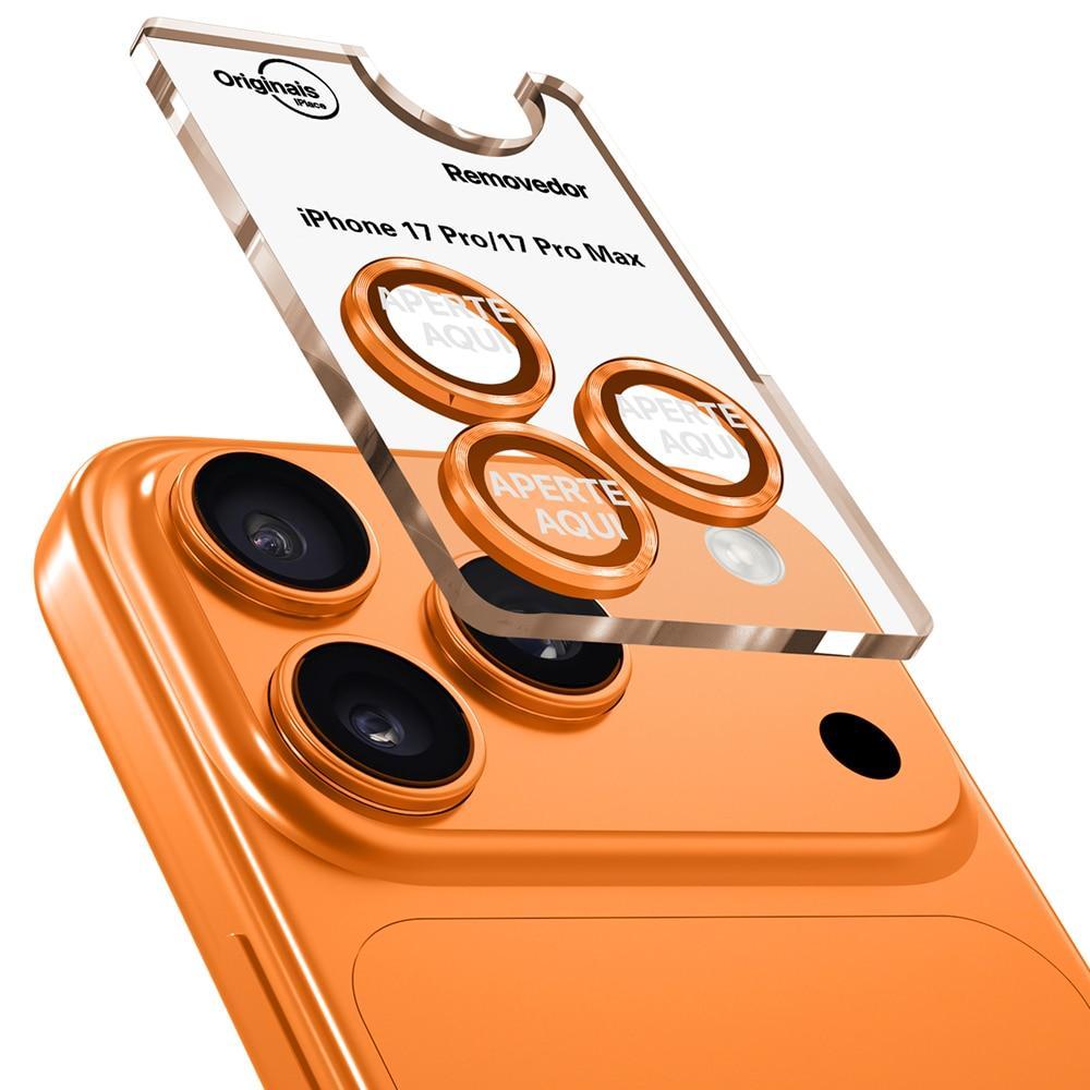 Película para câmera iPhone 17 Pro/ 17 Pro Max, Originais iPlace, Laranja - 2