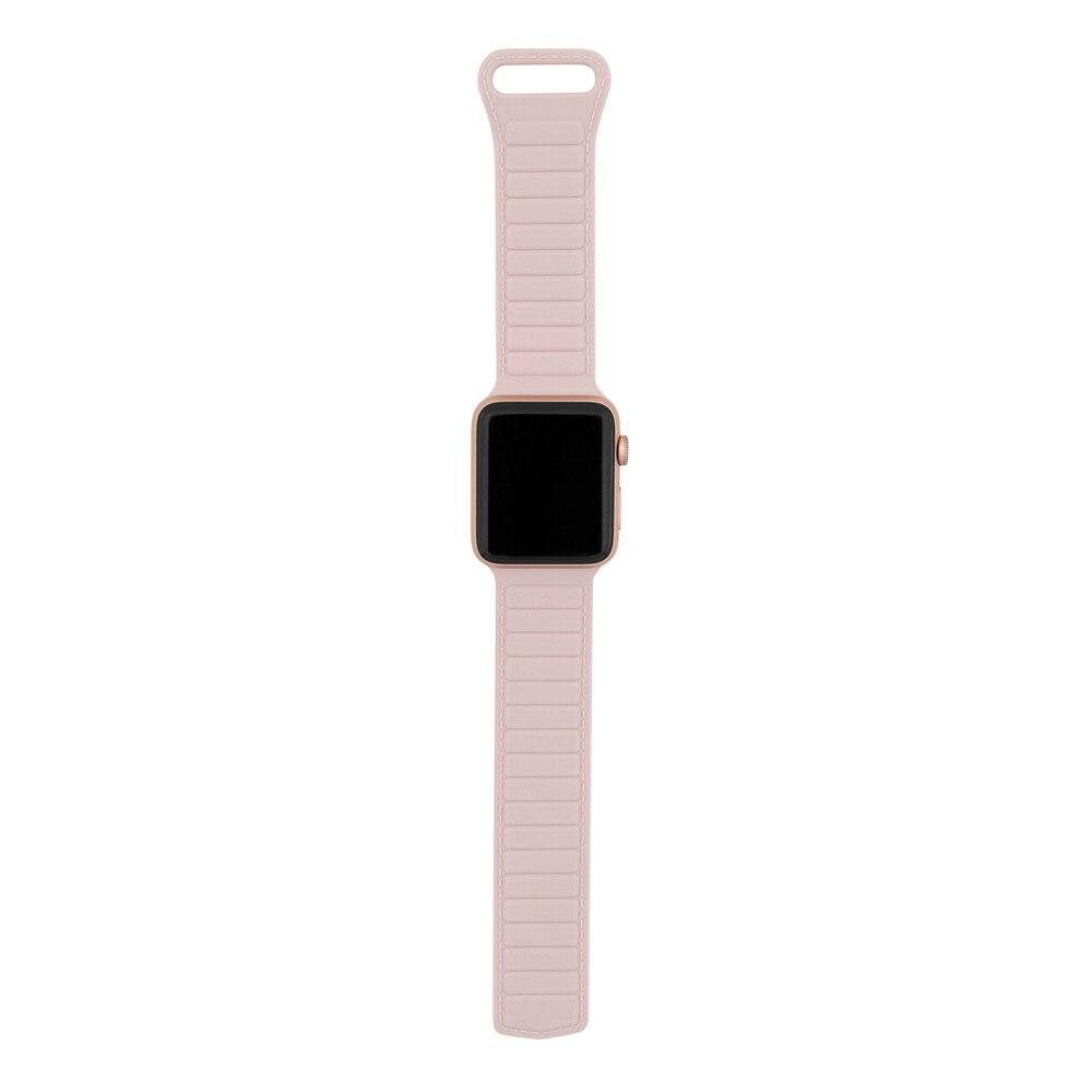 Pulseira de Silicone Magnética para Apple Watch 38-41mm Rosa, Originais iPlace - 2