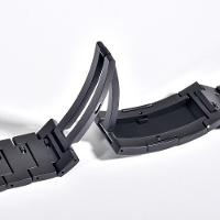 Pulseira de Titanium Click para Apple Watch 42/44/45/46/49mm, Originais iPlace, Preta