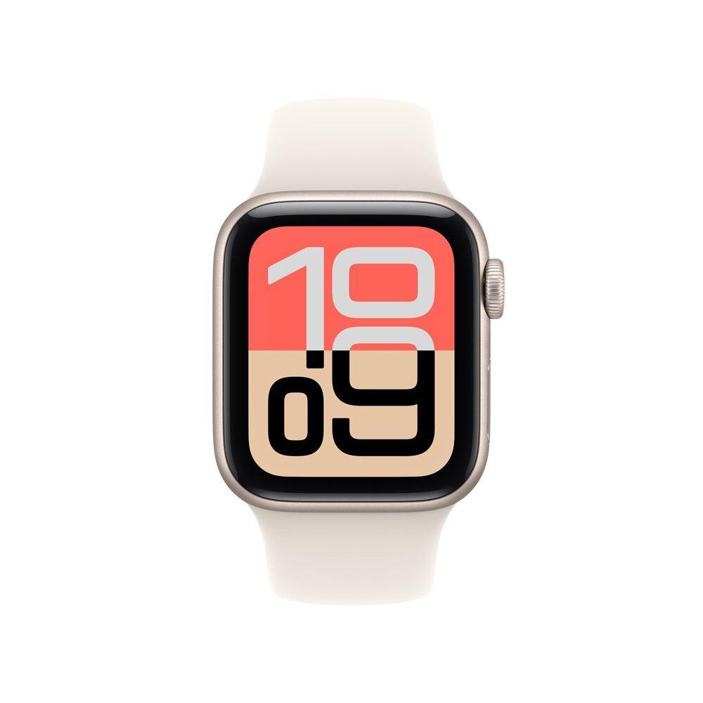 Apple Watch SE 3 GPS - Caixa estelar de alumínio – 40 mm - Pulseira esportiva estelar – P/M - 2