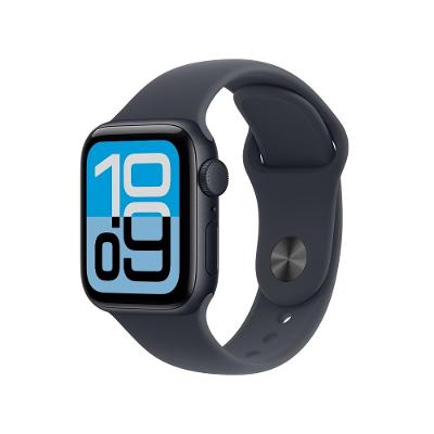 Apple Watch SE 3 GPS - Caixa meia-noite de alumínio – 40 mm - Pulseira esportiva meia-noite – P/M