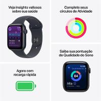 Apple Watch SE 3 GPS - Caixa meia-noite de alumínio – 40 mm - Pulseira esportiva meia-noite – P/M - 3