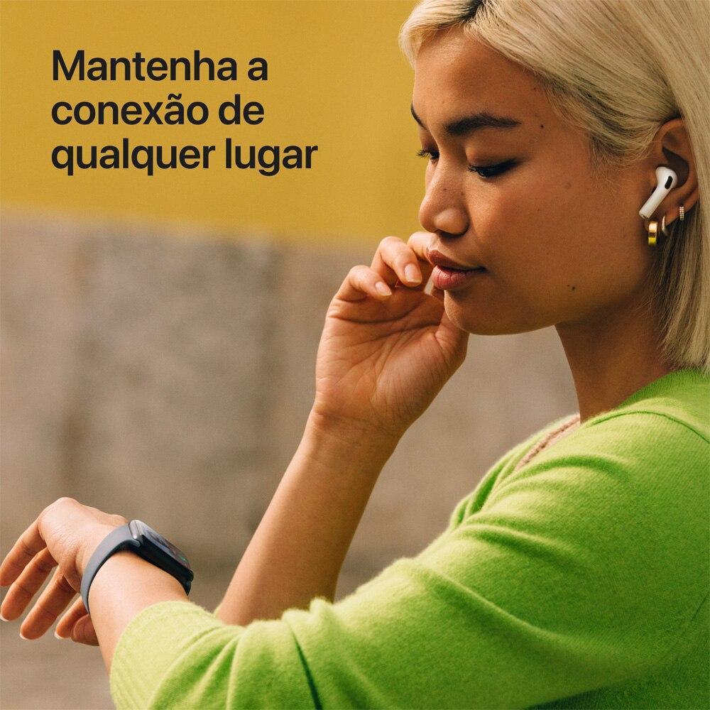 Apple Watch SE 3 GPS + Cellular - Caixa estelar de alumínio – 40 mm - Pulseira esportiva estelar – M/G - 4
