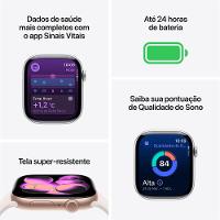 Apple Watch Series 11 GPS - Caixa cinza-espacial de alumínio – 42 mm - Pulseira esportiva preta – P/M - 3