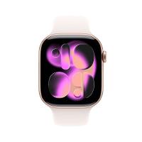 Apple Watch Series 11 GPS - Caixa cor de ouro rosa de alumínio – 46 mm - Pulseira esportiva blush-clara – P/M - 2