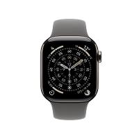 Apple Watch Series 11 GPS + Cellular - Caixa natural de titânio – 42 mm - Pulseira esportiva cinza-pedra – P/M - 2