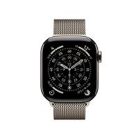 Apple Watch Series 11 GPS + Cellular - Caixa natural de titânio – 42 mm - Pulseira natural estilo milanês - 2