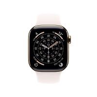 Apple Watch Series 11 GPS + Cellular - Caixa dourada de titânio – 42 mm - Pulseira esportiva blush-clara – M/G - 2