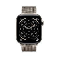 Apple Watch Series 11 GPS + Cellular - Caixa natural de titânio – 46 mm - Pulseira natural estilo milanês – P/M - 2