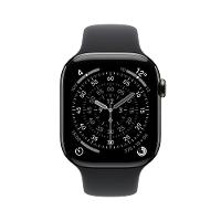 Apple Watch Series 11 GPS + Cellular - Caixa ardósia de titânio – 46 mm - Pulseira esportiva preta – P/M - 2