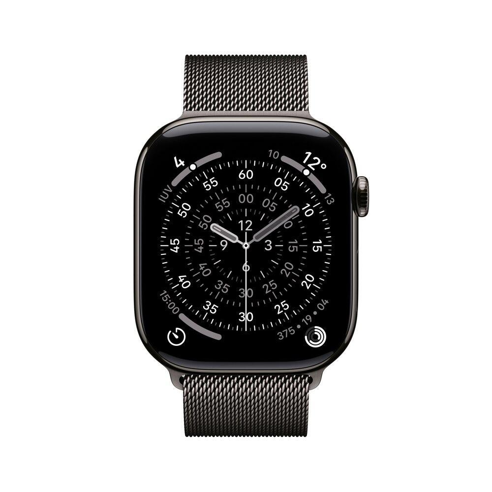 Apple Watch Series 11 GPS + Cellular - Caixa ardósia de titânio – 46 mm - Pulseira ardósia estilo milanês – M/G - 2