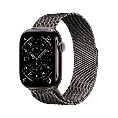 Apple Watch Series 11 GPS + Cellular - Caixa ardósia de titânio – 46 mm - Pulseira ardósia estilo milanês – M/G