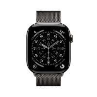 Apple Watch Series 11 GPS + Cellular - Caixa ardósia de titânio – 46 mm - Pulseira ardósia estilo milanês – M/G - 2